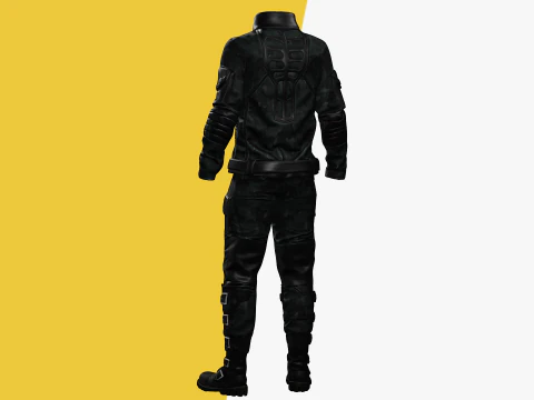 Rigged Outfit 3D Model