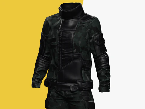 Rigged Outfit 3D Model