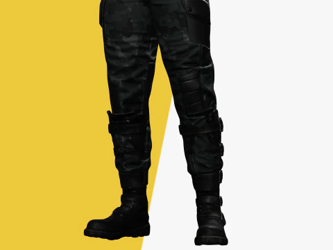 Rigged Outfit 3D Model