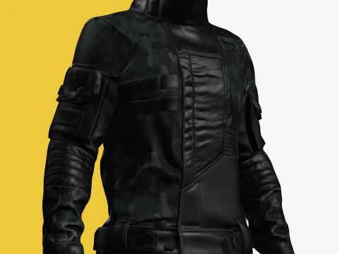 Rigged Outfit 3D Model