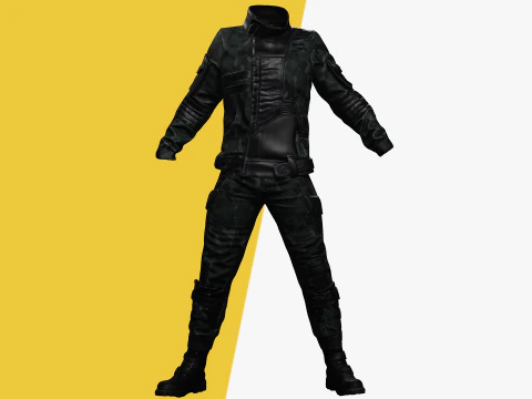 Rigged Outfit 3D Model