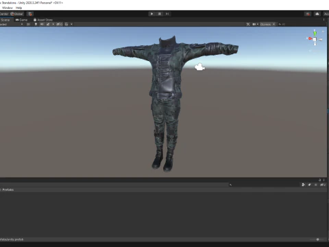 Rigged Outfit 3D Model