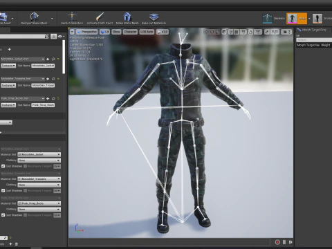 Rigged Outfit 3D Model
