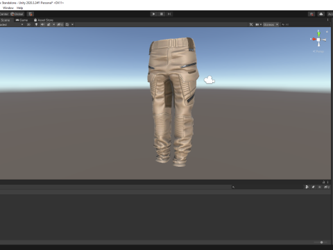 Realistic Pants 1 for Men Rigged 3Dモデル
