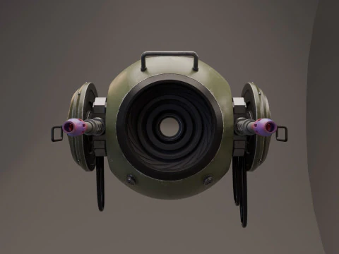 Sci-Fi Surveillance Drone - 3D Model