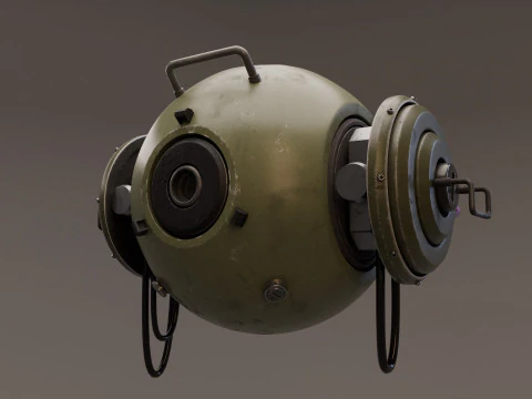 Sci-Fi Surveillance Drone - 3D Model