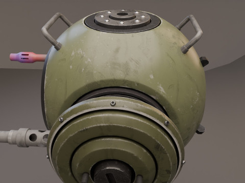 Sci-Fi Surveillance Drone - 3D Model