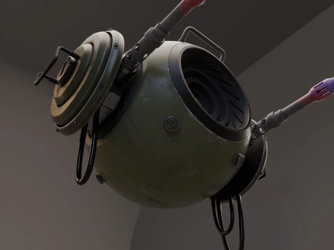 Sci-Fi Surveillance Drone - 3D Model