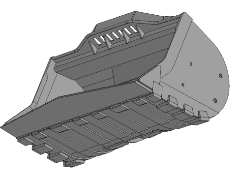 Bucket for mine loader XYWJ-6 Modèle 3D