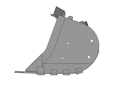 Bucket for mine loader XYWJ-6 Modèle 3D