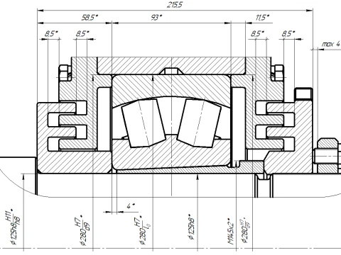 Bearing support 22326KEJW33C3 3D Model
