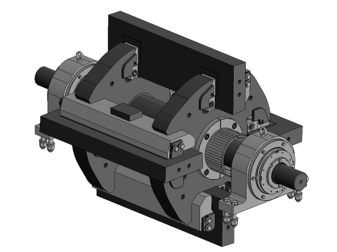 Rotor NP 1110 for impact crusher Modelo 3D