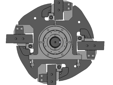 Rotor NP 1110 for impact crusher Modelo 3D