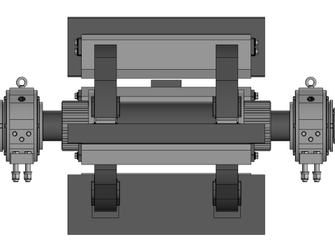 Rotor NP 1110 for impact crusher Modelo 3D