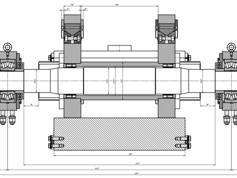 Rotor NP 1110 for impact crusher Modelo 3D