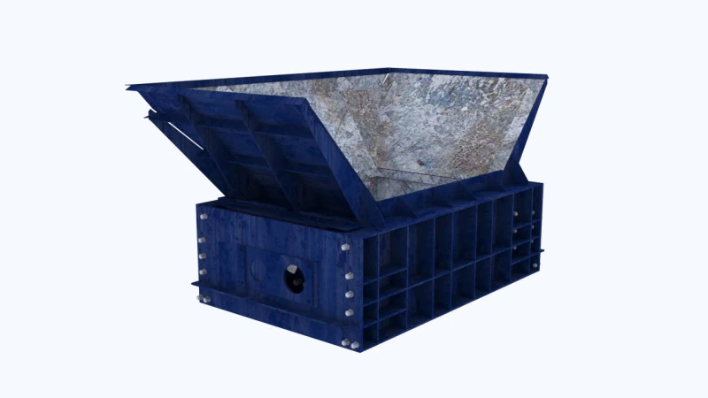 Toothed Roll Crusher Coal Processing Equipment 3D Model .c4d .max .obj .3ds .fbx .stl .blend 