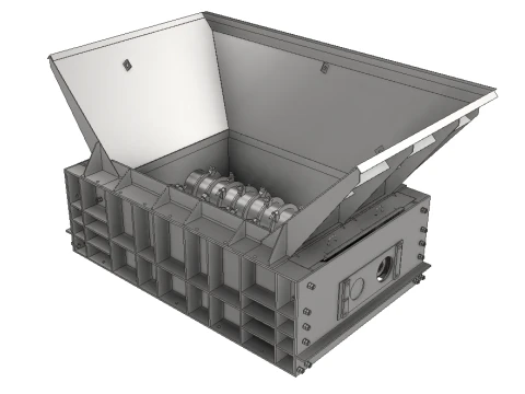 Toothed Roll Crusher Coal Processing Equipment 3D Model