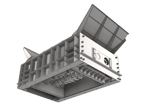 Toothed Roll Crusher Coal Processing Equipment Modelo 3D