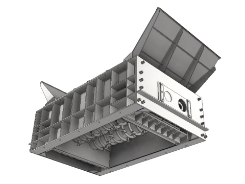Toothed Roll Crusher Coal Processing Equipment 3D Model