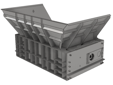 Toothed Roll Crusher Coal Processing Equipment Modelo 3D