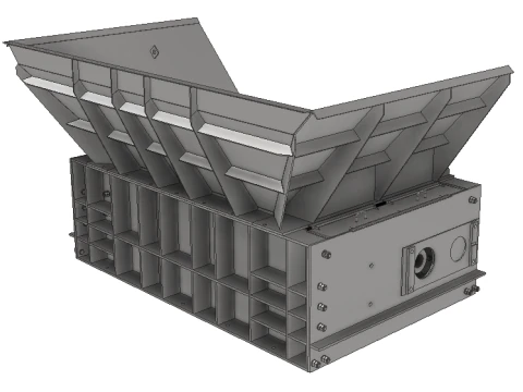 Toothed Roll Crusher Coal Processing Equipment 3D Model
