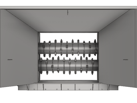 Toothed Roll Crusher Coal Processing Equipment Modelo 3D