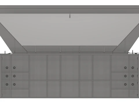 Toothed Roll Crusher Coal Processing Equipment 3D Model
