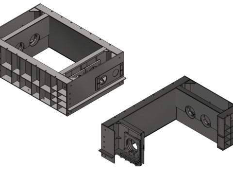 Toothed Roll Crusher Coal Processing Equipment Modelo 3D