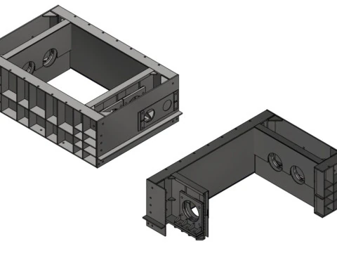 Toothed Roll Crusher Coal Processing Equipment 3D Model