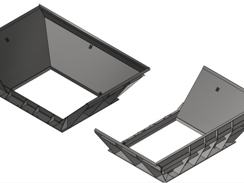 Toothed Roll Crusher Coal Processing Equipment Modelo 3D