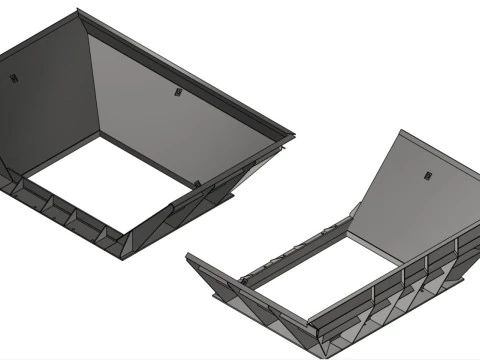 Toothed Roll Crusher Coal Processing Equipment 3D Model