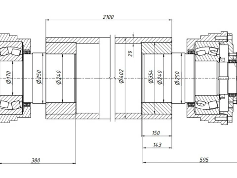 Toothed Roll Crusher Coal Processing Equipment 3D Model