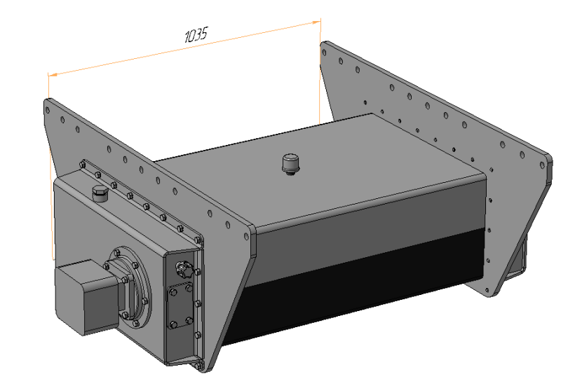 Pan Feeder Vibrator for screen 3D Модель .c4d .max .obj .3ds .fbx .stl .blend