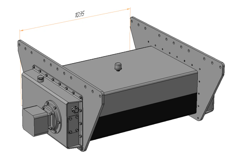 Pan Feeder Vibrator for screen 3D Model .c4d .max .obj .3ds .fbx .stl .blend