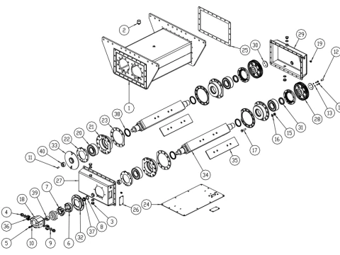 Pan Feeder Vibrator for screen 3D Model