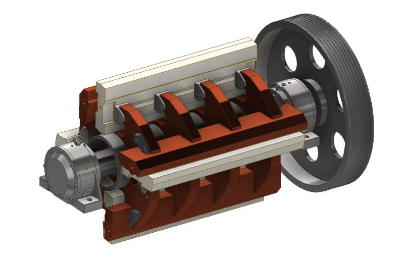Rotor 1300 for impact crusher 3D-Modell .c4d .max .obj .3ds .fbx .stl .blend 