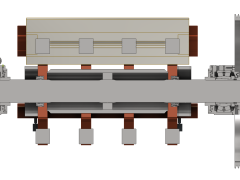 Rotor 1300 for impact crusher 3D-Modell