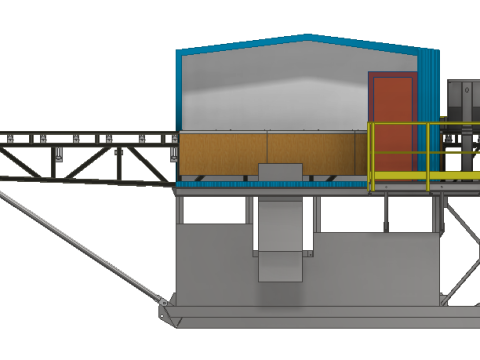 Mobile ore sorting plant 3D Model