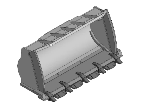 Schlackenschaufel f&uuml;r Caterpillar 973K Loader 3D Modell