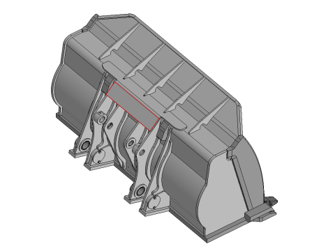 Slag bucket for Caterpillar 973K Loader 3D Model