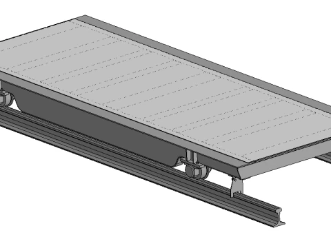 Carrinho de manuten&ccedil;&atilde;o de esteira 5t Modelo 3D
