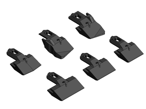 Bucket teeth Sandvik BP2 3D Model