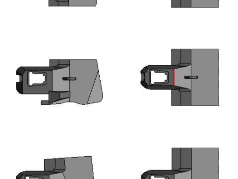 Bucket teeth Sandvik BP2 3D 모델