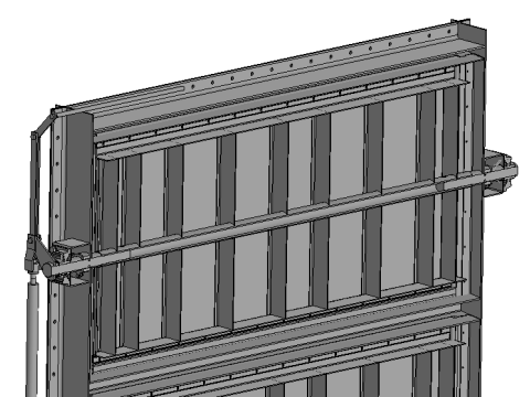 Flue gas valves 3000x3000mm 3D Model