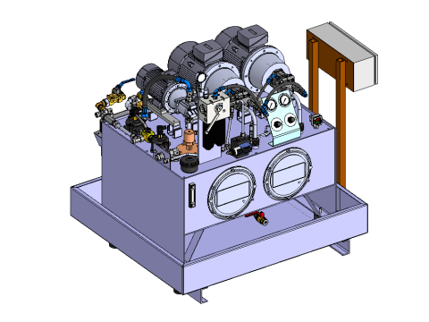 Hydraulic station 340L 3D Model
