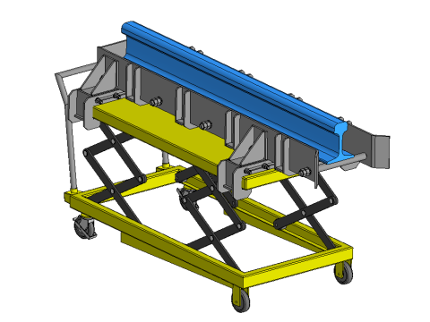 Lifting table for sample transportation 3D मॉडल