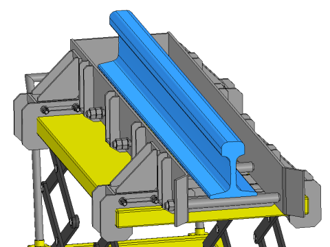 Lifting table for sample transportation 3D मॉडल