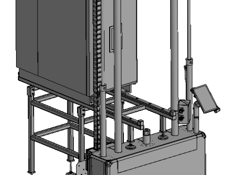 Servohydraulic Load Frames 100kN Modèle 3D