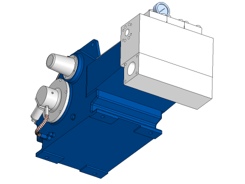 High Pressure Triplex Plunger Pump 3D Model