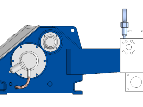 High Pressure Triplex Plunger Pump 3D Model